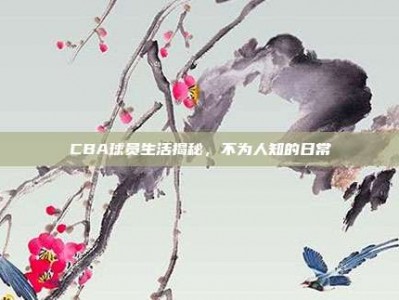 CBA球员生活揭秘，不为人知的日常