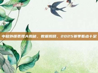 中超外援表现大揭秘，数据揭晓，2025赛季看点十足