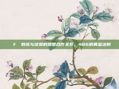 🥇 教练与球员的理想合作关系，486的黄金法则