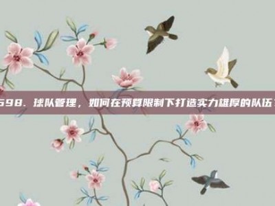 598. 球队管理，如何在预算限制下打造实力雄厚的队伍？