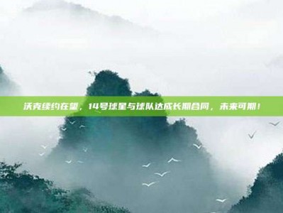 沃克续约在望，14号球星与球队达成长期合同，未来可期！