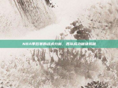 NBA季后赛的战术分析，各队成功秘诀揭秘