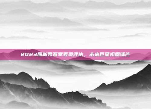 2023届新秀赛季表现评估，未来巨星初露锋芒