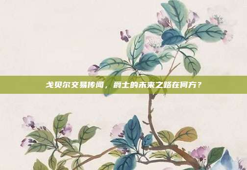 戈贝尔交易传闻，爵士的未来之路在何方？